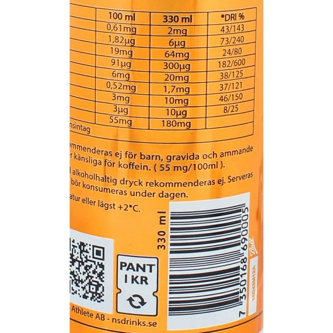 Energidryck Orange 24-pack