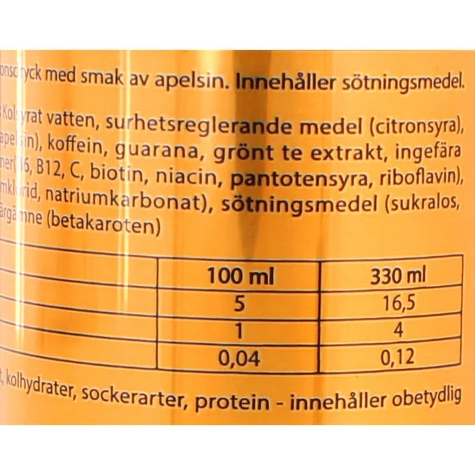 Energidryck Orange 24-pack
