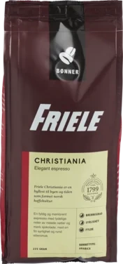 Friele kaffebønner 225 g Christiania espresso