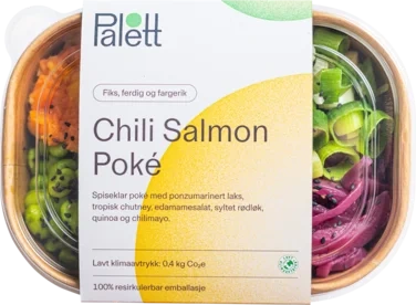 Chili Salmon Poké 410g Palett