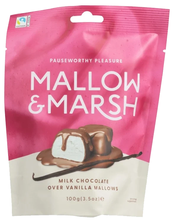 Marshmallows Sjokolade & Vanilje 100g Mallow & Marsh