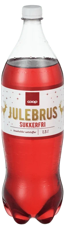 Julebrus Rød Sukkerfri 1.5l