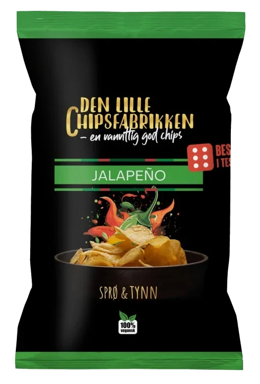 Den Lille Chipsfabrikken Jalapeno 150G