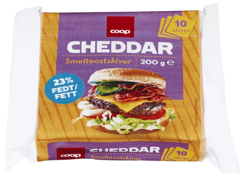 Processed Cheese Cheddar, 10 Slices