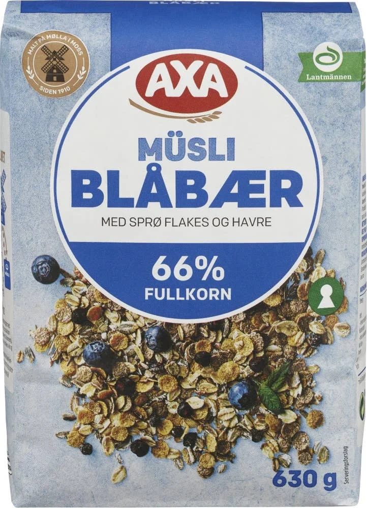 Blåbærmüsli