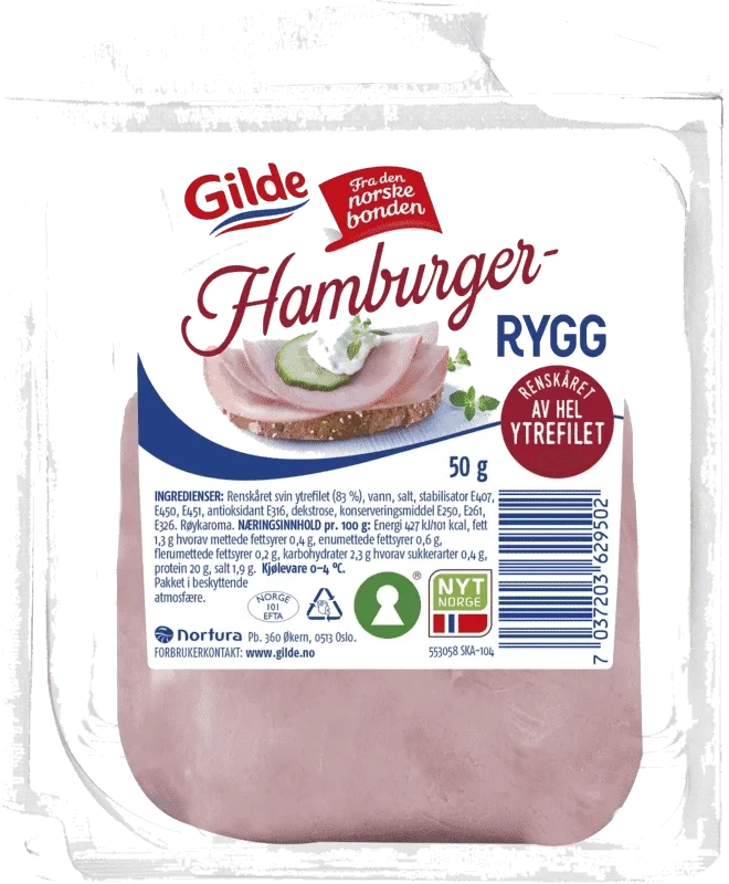 Gilde Hamburgerrygg 50g