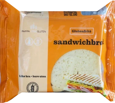 Sandwichbrød Glutenfri 240g Pappa uten Gluten