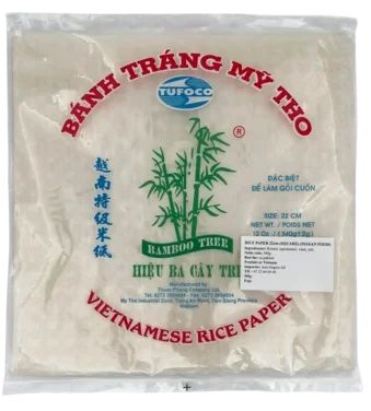 Rice Paper Square Goicuon Vuong 22cm 3coconut Tree 340g