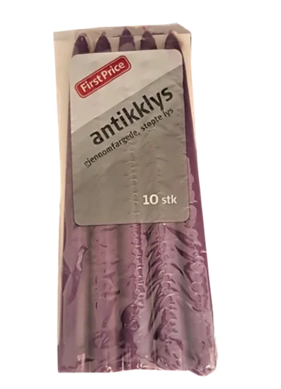 Antikklys Lilla 10stk