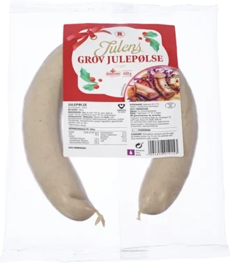 Grov Julepølse Urøkt 400g