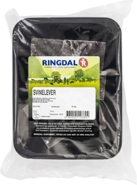 Svinelever i Plastbeger Ringdal