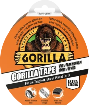 Gorilla Tape Hvit 27m