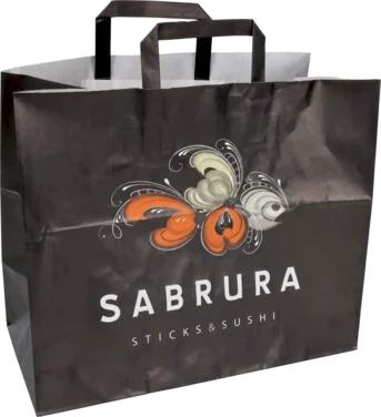 Sabrura Bæreposer Papir 350/170x295mm, 250 stk