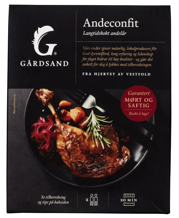 Andeconfit 2pk Ca500g Gårdsand