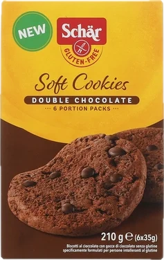 Schär Soft Cookies Double Choco 210g