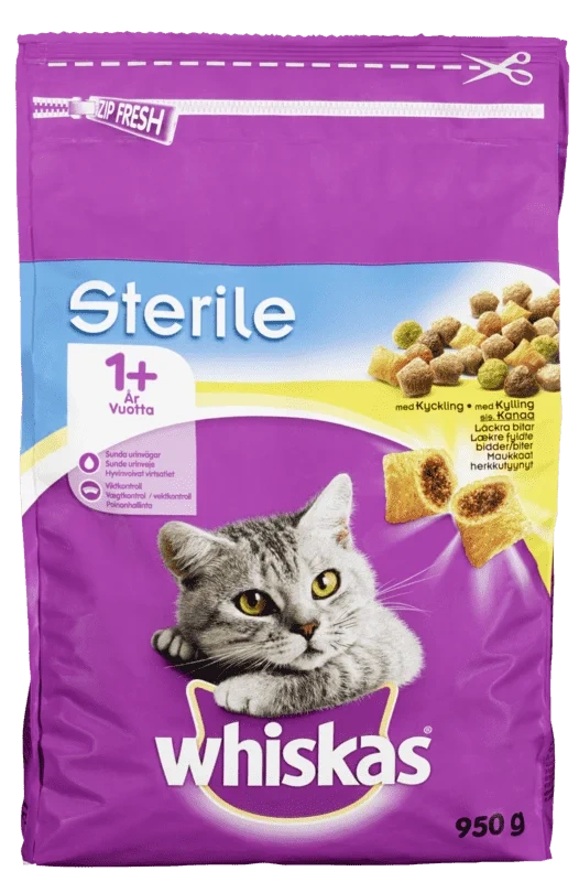 Whiskas® 1+ Sterile Kylling 950g