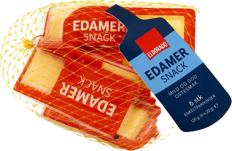 Edamer Snacking Ost i nett 120g Eldorado