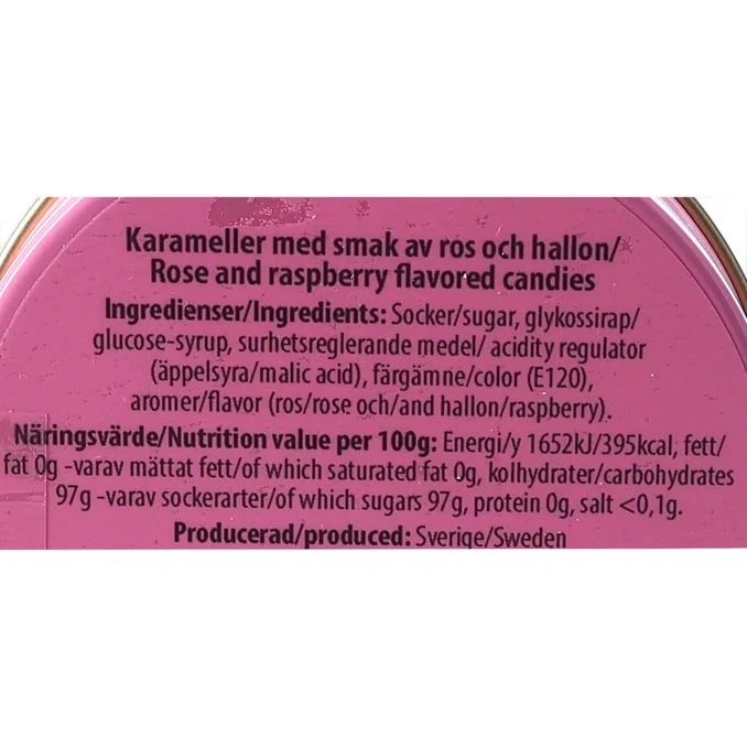 Karameller Mumin Ros & Hallon