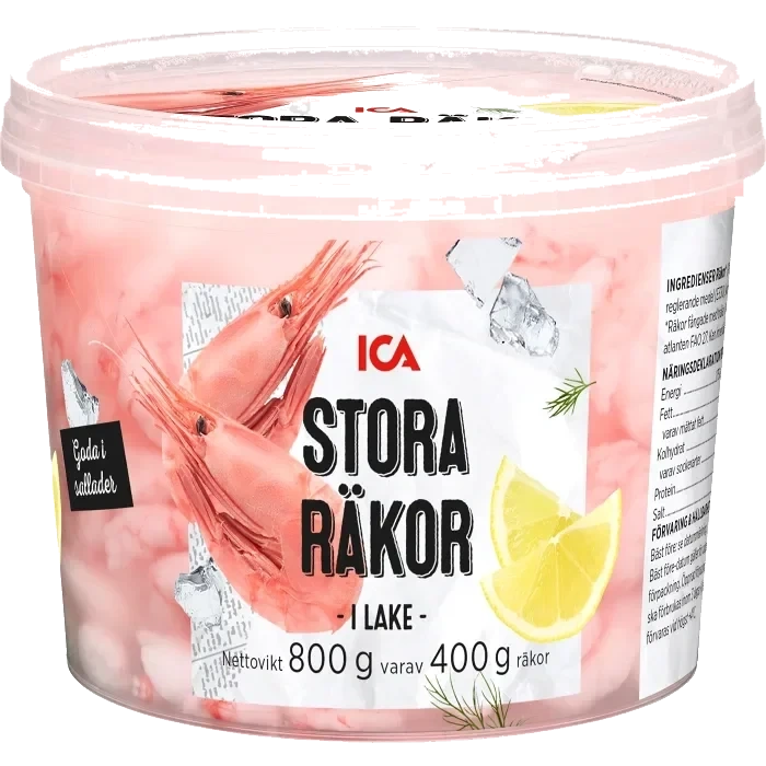 Räkor stora i lake 400g ICA