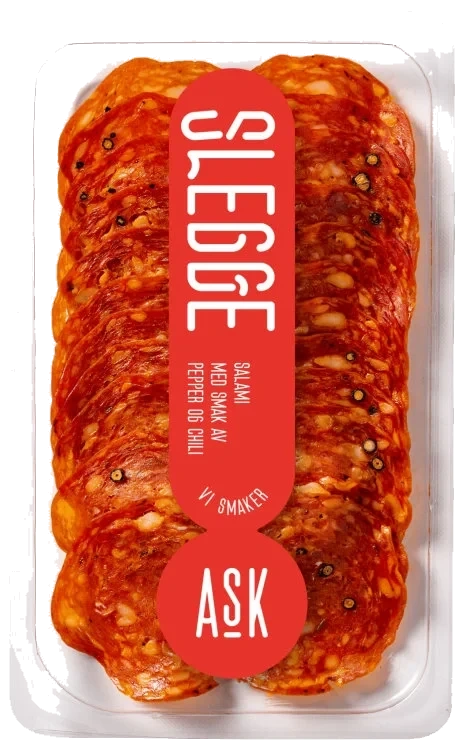 Slegge Salami skivet 80g Ask Gård