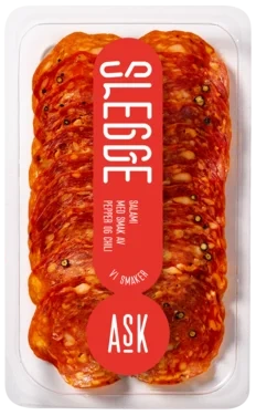 Slegge Salami skivet 80g Ask Gård