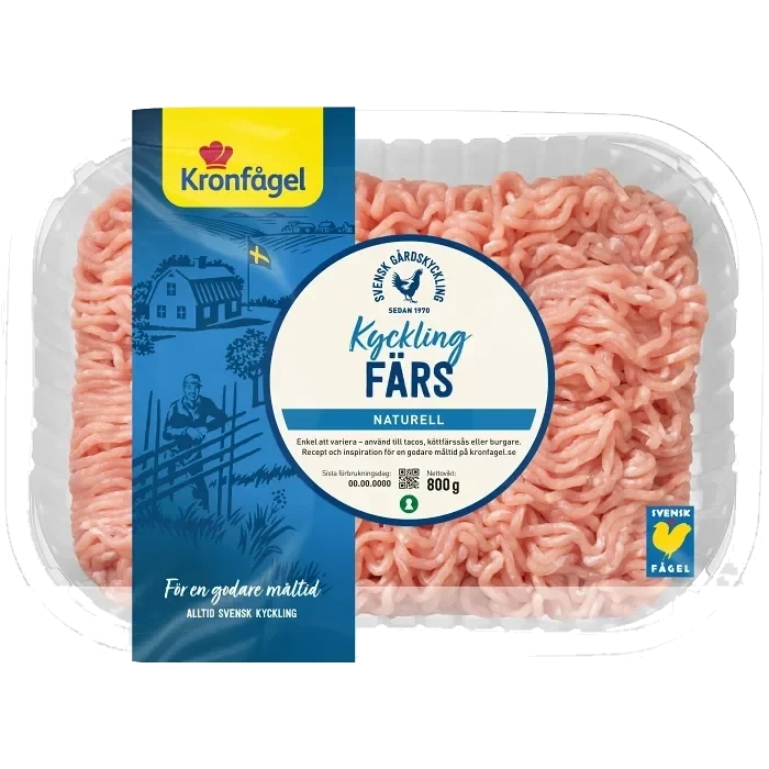 Kycklingfärs 800g Kronfågel