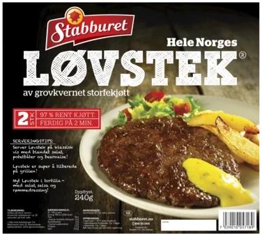Stabburet Løvstek 2stk 240g