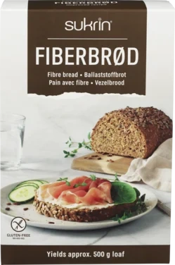 Fiberbrød Mix glutenfri 250g Sukrin