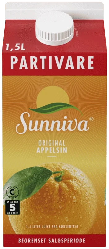 Sunniva Appelsinjuice 1.5l Tine