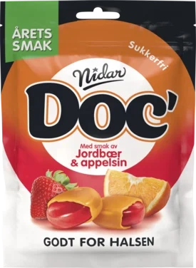 Doc' Årets Smak Jordbær & Appelsin 50g