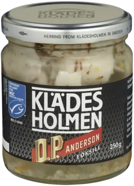 Klädesholmen O.p Anderson-kryddad Löksill 250g