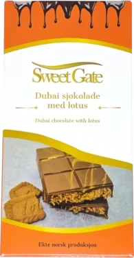 Dubai Sjokolade med Lotus 210g X 12stk
