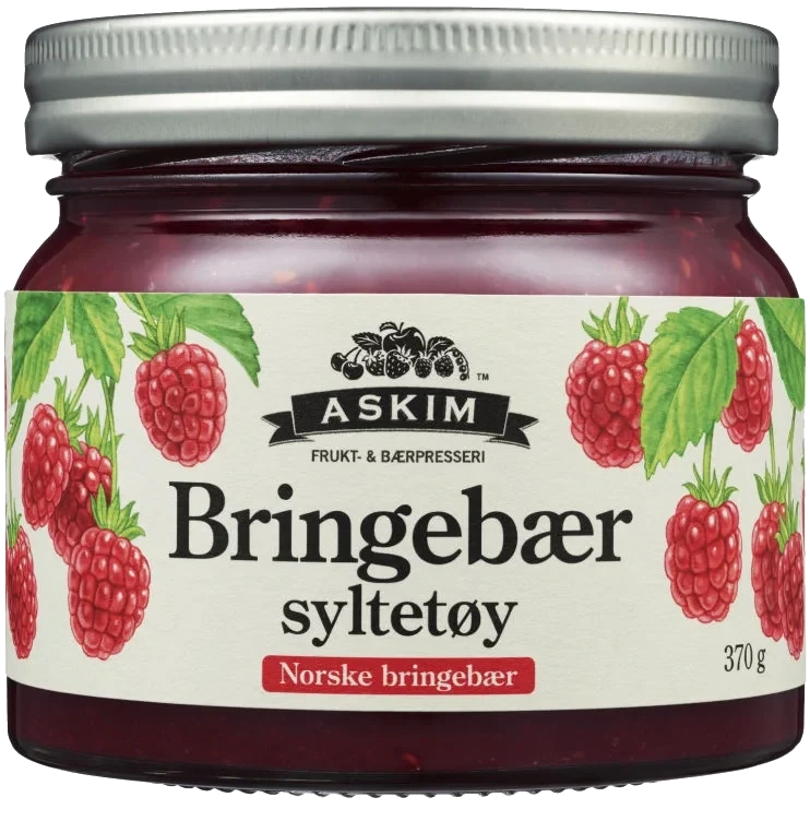 Bringebærsyltetøy 370g Askim Frukt og Bærpresseri