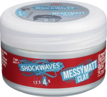 Wella Shockwaves Messy Mat Clay 75ml