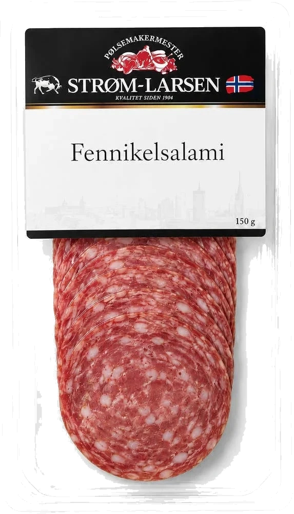 Fennikelsalami skivet