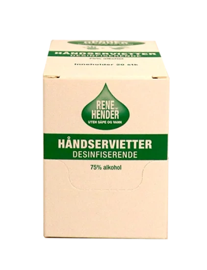 Rene Hender Wipes 20 stk