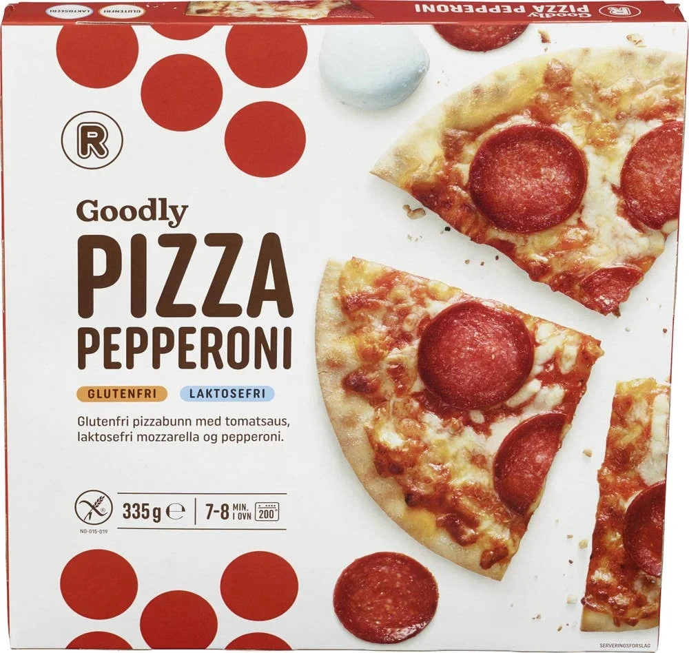 Glutenfri pizza pepperoni