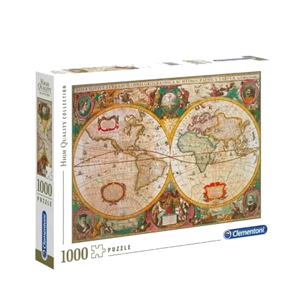 Puslespill 1000 Brikker - Old Map