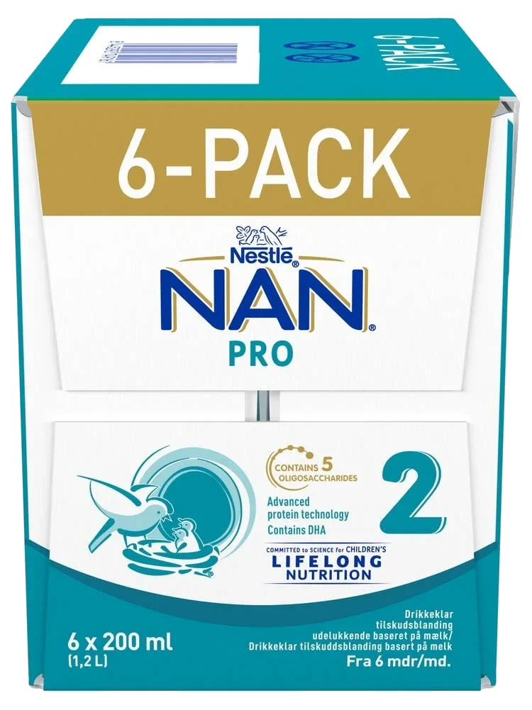 NAN pro 2 drikkeklar fra 6 mnd