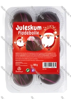 Flødebolle med Juleskum 6stk