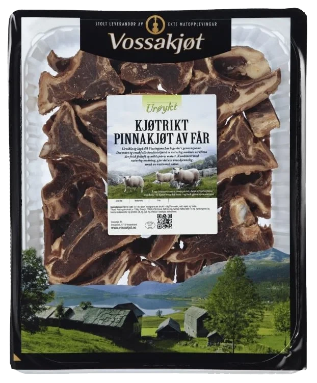 Pinnakjøt Av Får Urøykt ca 1,8kg Vossakjøt