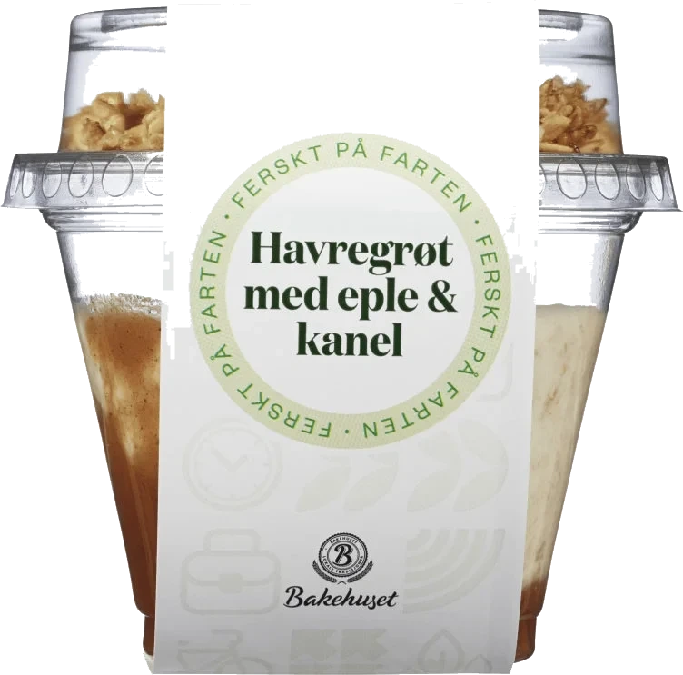 Havregrøt Eple&Kanel 210g Bakehuset