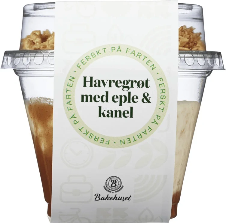 Havregrøt Eple&Kanel 210g Bakehuset