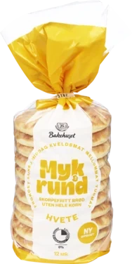 Myk og Rund Hvete 10stk Krt