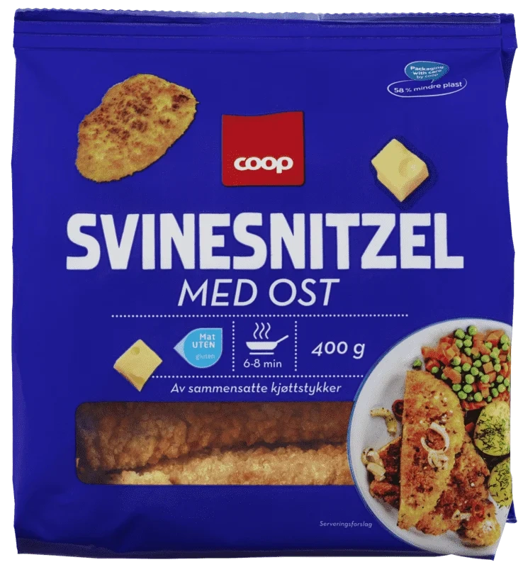Coop Stekt Ostesnitzel 400g
