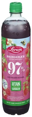 Bringebærsaft Utan Tilsett Sukker 0.9l