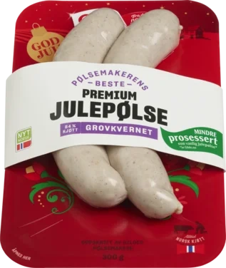 Julepølse Grovkvernet 300g Enh