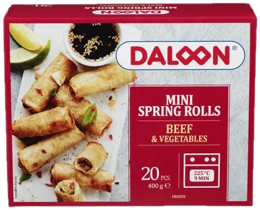 Vårrull Mini Oksekjøtt 400g Daloon