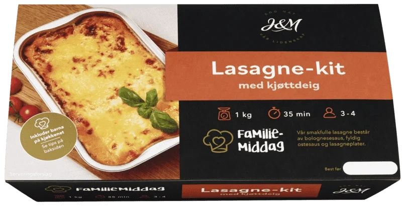 J&M Lasagne 1kg