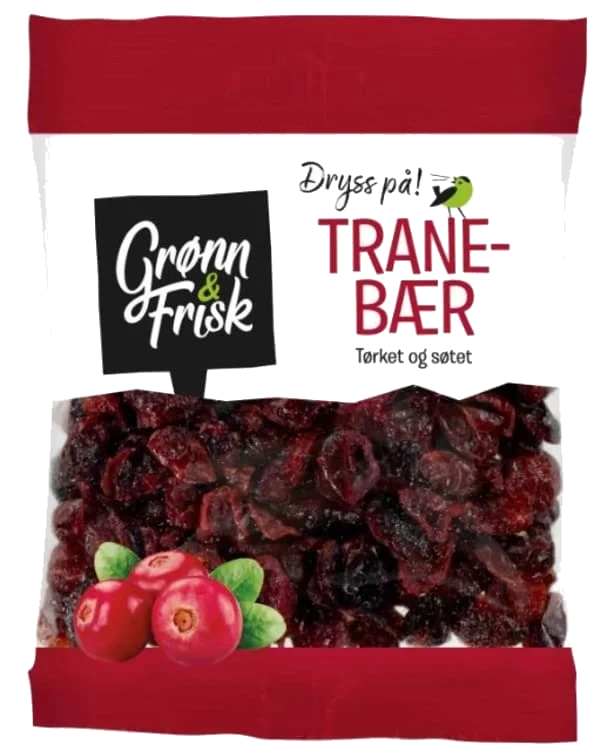 Tranebær Tørket 110g Grønn & Frisk